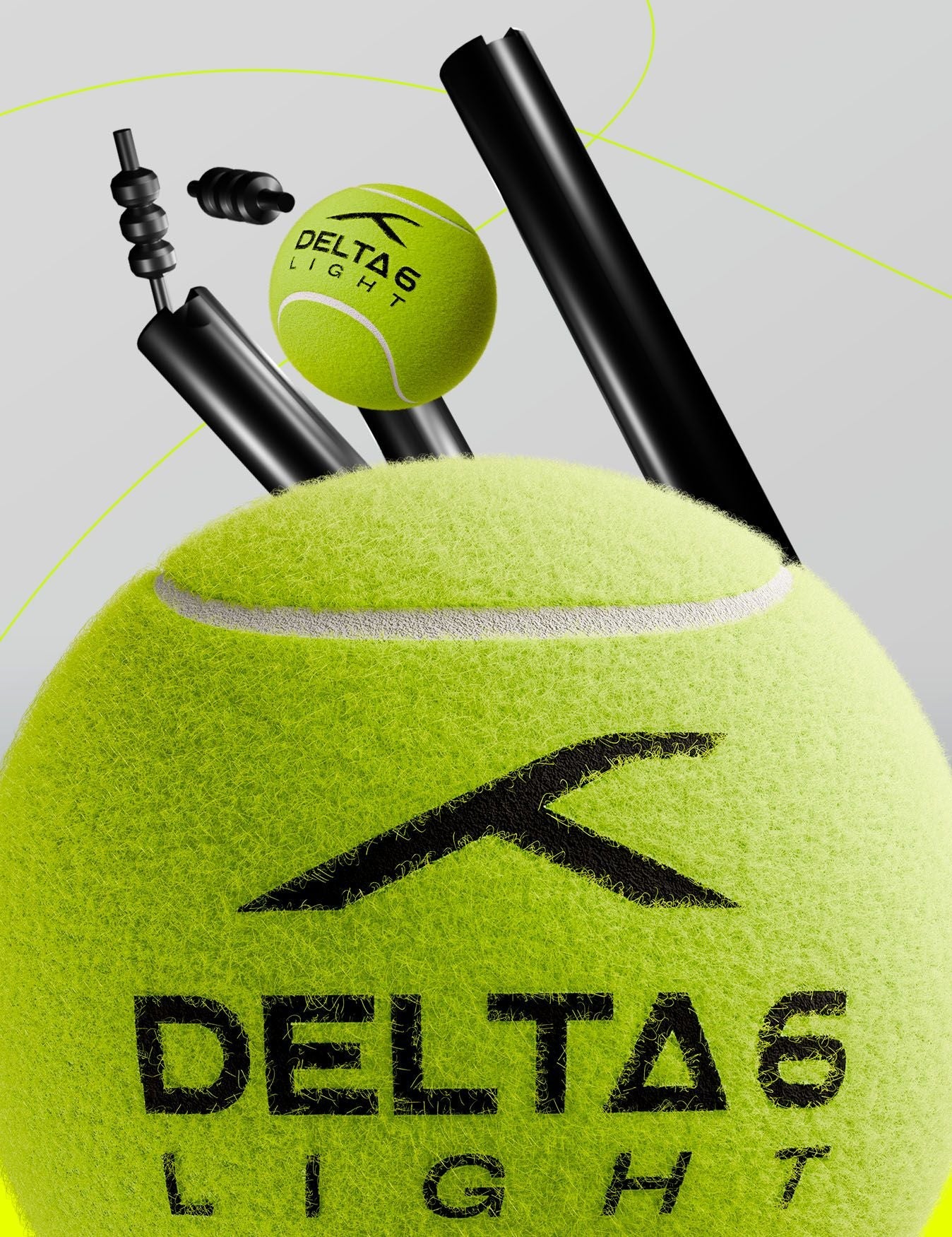 Cricket Tennis Ball - Hundred Delta 6 Light
