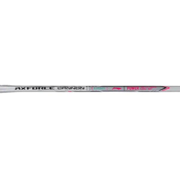 Li-Ning Axforce Cannon Light Badminton Racquet-Unstrung - 5U - White