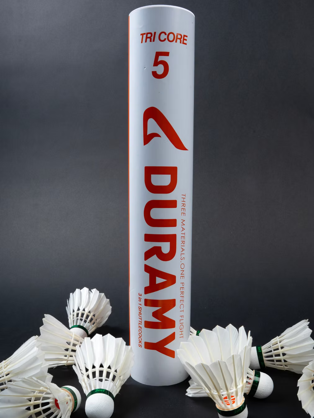 Duramy 3in 1 Badminton shuttlecocks - TRI CORE 5
