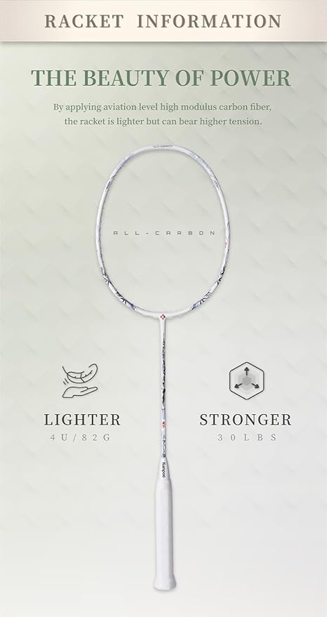 Japan Lanting High Modulus Carbon Fiber Badminton Racket - Unstrung
