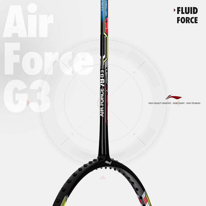 Li-Ning Air Force G3 Badminton Racket with Full Cover - - 79 grams - Unstrung