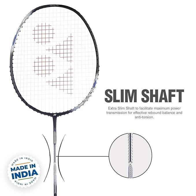 Yonex Graphite Badminton Racquet Astrox Attack 9 Black G4 4U(80Gms-32Lbs)