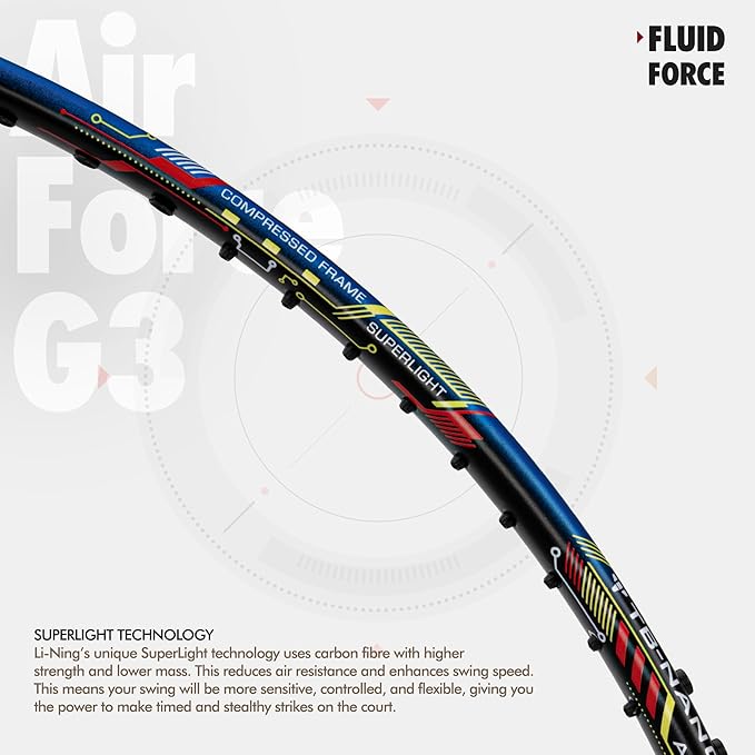 Li-Ning Air Force G3 Badminton Racket with Full Cover - - 79 grams - Unstrung