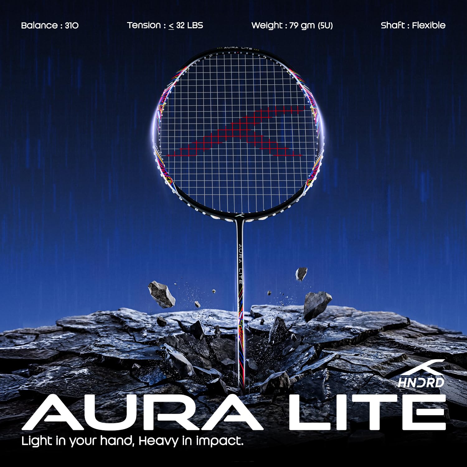 Badminton Racket Aura Lite | Strung