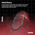 Hundred Power Storm Badminton Racket | Head Heavy Balance