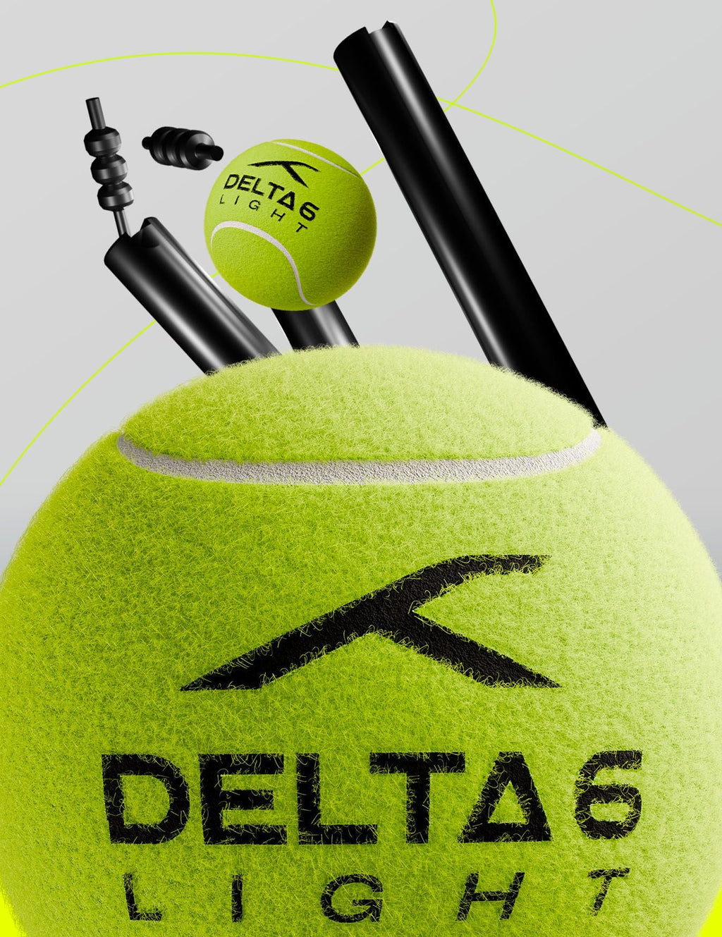 Cricket Tennis Ball - Hundred Delta 6 Light