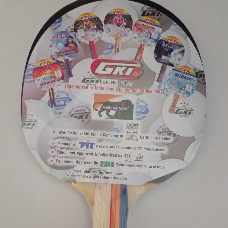 GKI Ace Shot Table Tennis Racquet with Cover