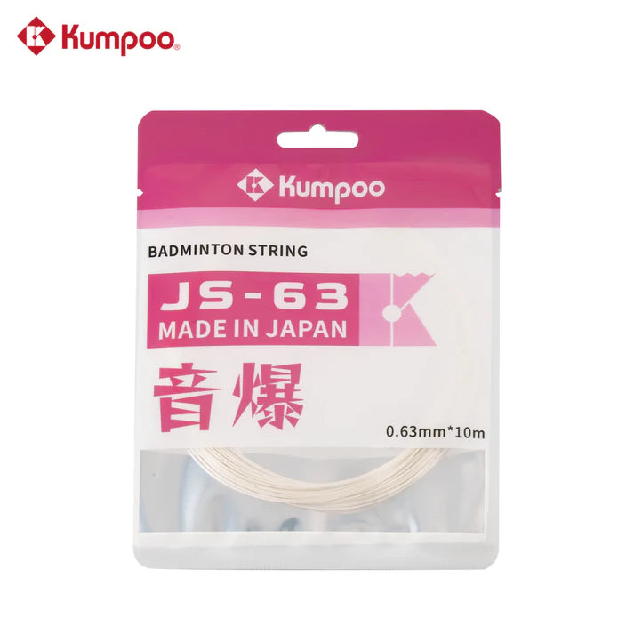 Kumpoo Badminton String, JS 63 - Made in Japan 0.63mm*10m