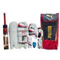 PUMA Junior Kashmir Willow Cricket Kit, Navy/Red