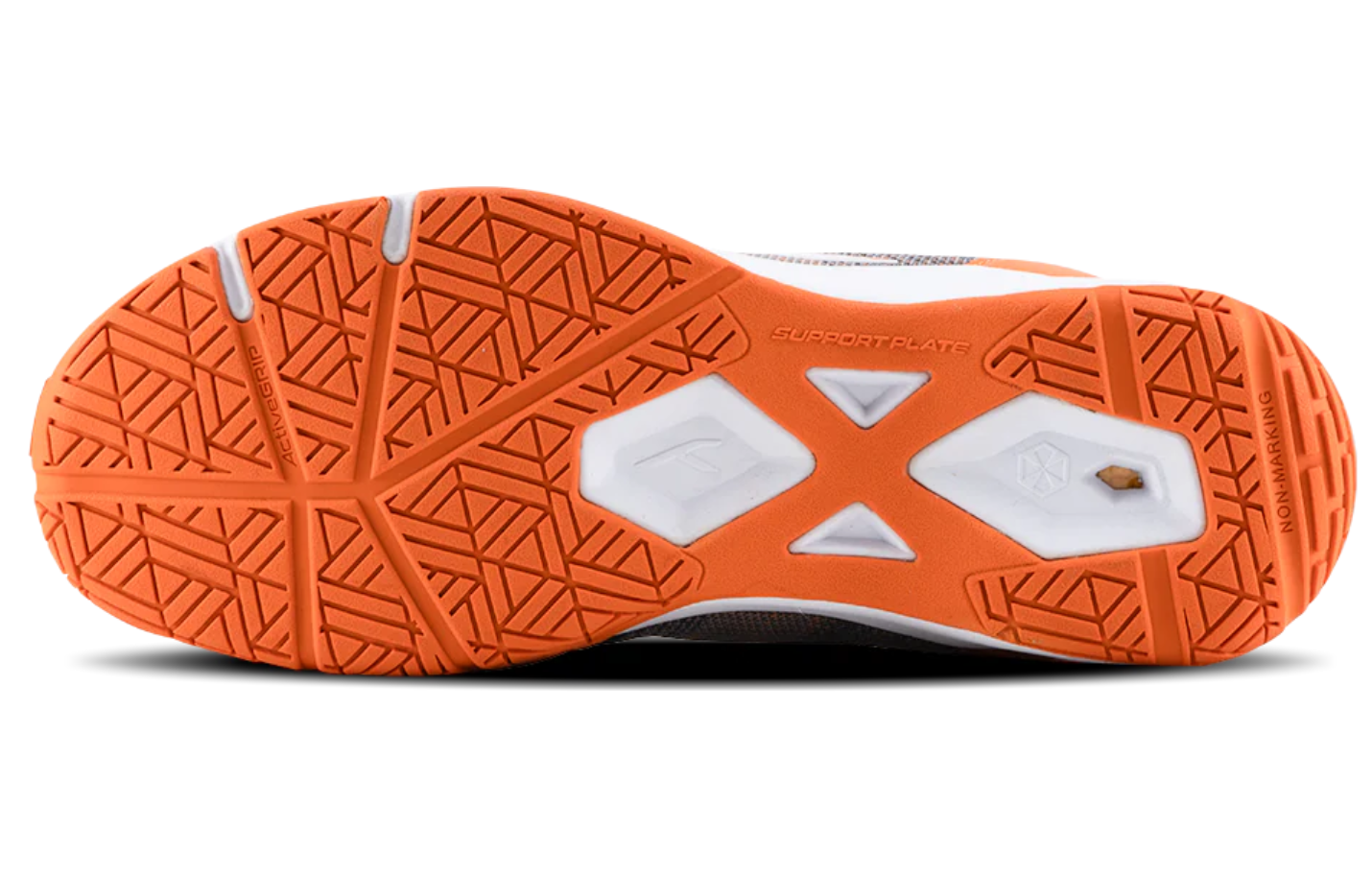 Badminton Shoes - Quantum Boom - Hundred 10 UK - Black/Orange/White
