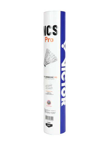 Victor NCS Pro Hybrid Shuttlecock Speed 77 | Premium Tournament-Grade  Synthetic Feather Shuttle | Training & Matches | 12 Pieces (Pack of 1)