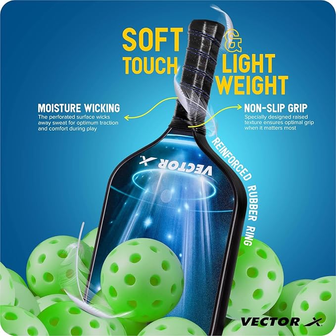 Vector X Pickleball Racket – High-Quality Graphite Paddle with Premium Grip