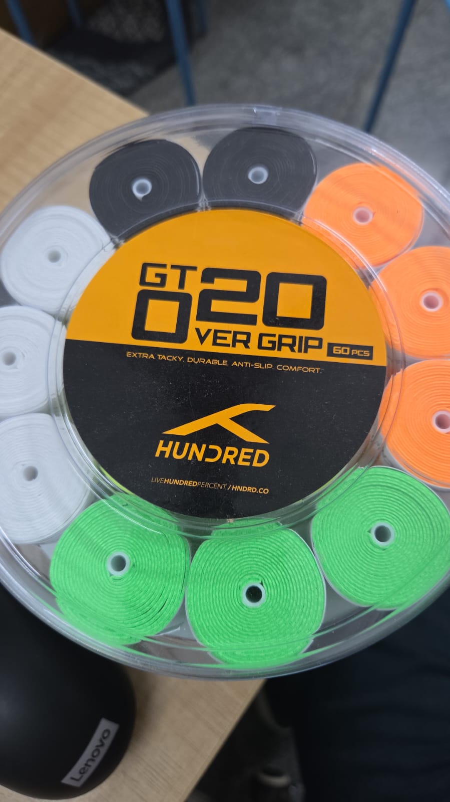 Badminton Grip GTO20 Over Grip | Extra Tacky Anti-Slip Comfort | Durable Overgrip for Badminton Rackets - Multiple Colors