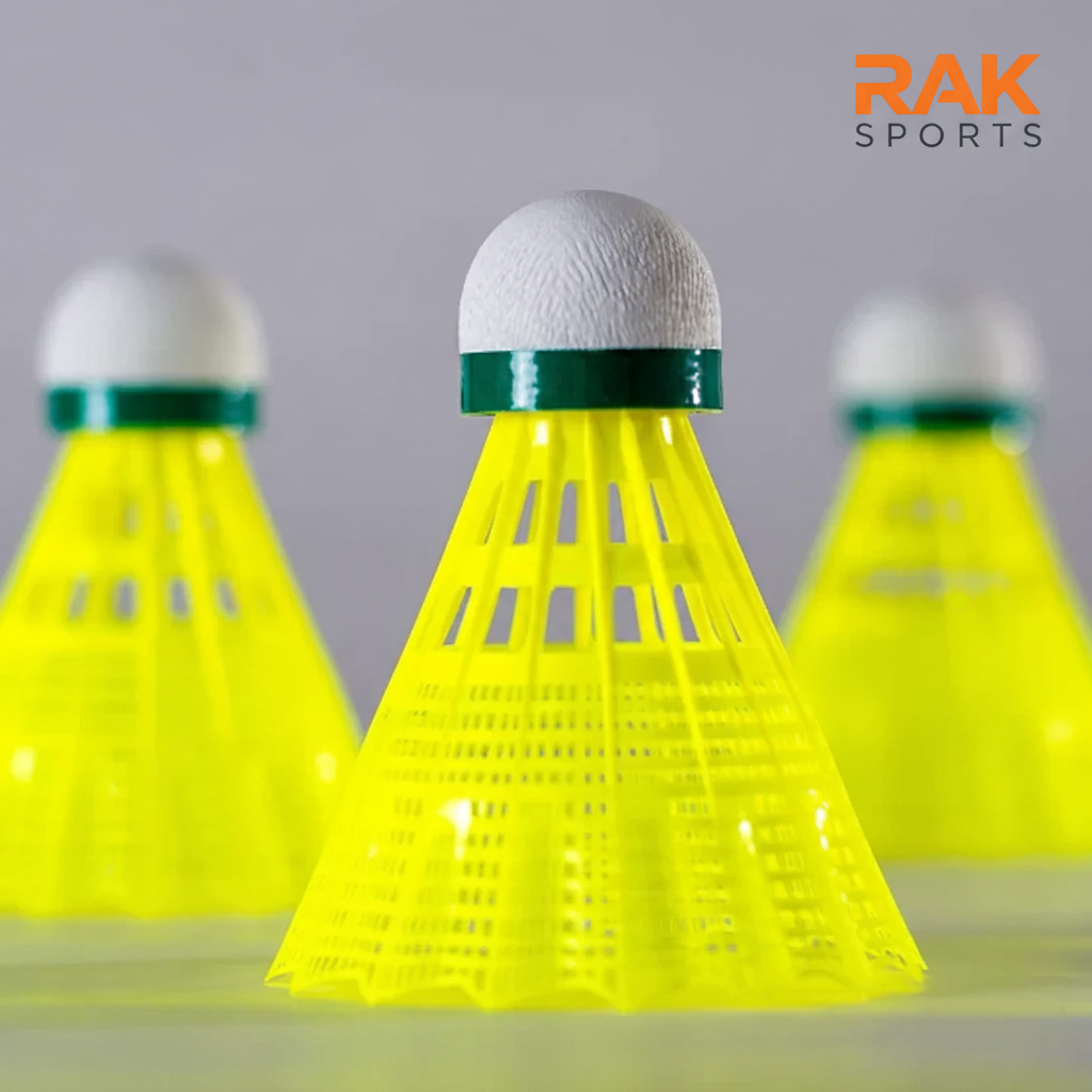 Exergy Gold Shuttlecock Packaging with RAK Sports Logo