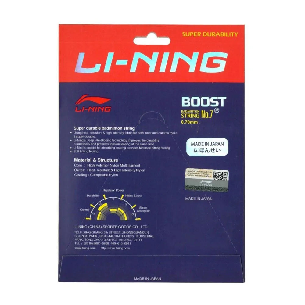 Li-Ning No.7 Boost Badminton String - Front