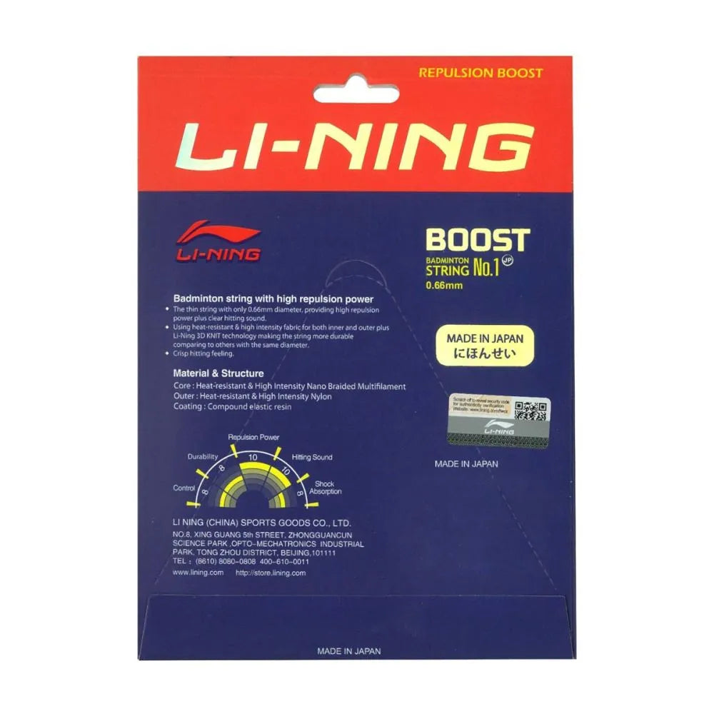 Li-Ning No.1 Boost Badminton String - Back